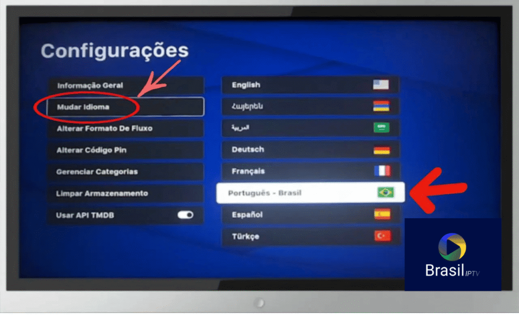 IDIOMA BRASIL IPTV